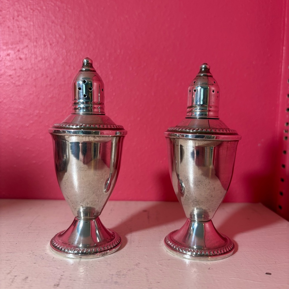 Vintage Duchin Creations Classic Sterling Silver Weighted Salt & Pepper Shakers